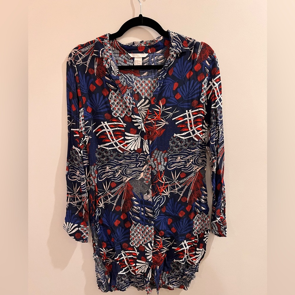Japanese print tunic